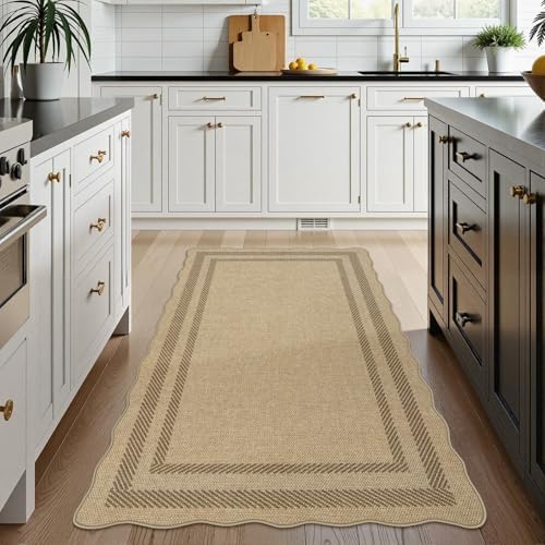 Livebox Scalloped Easy Jute 3x5 Outdoor Rug