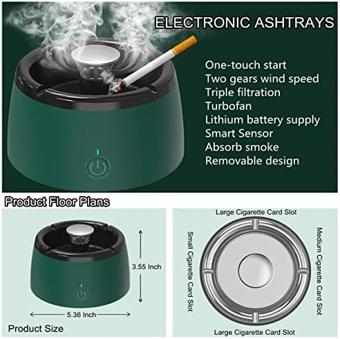 Smokeless Ashtray with Aromatherapy Indoor Use
