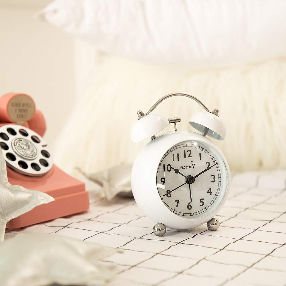 Loud Alarm Clock for Deep Sleepers with Twin Bell and Backlight