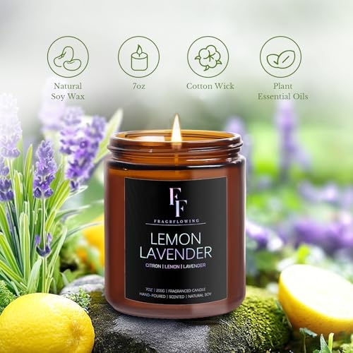Scented Candle Set 6 Pack with 42 Oz Jar Candles