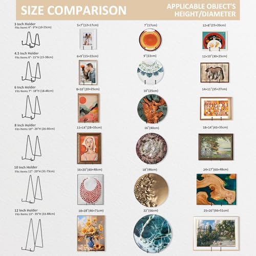 12 Inch Oversized Plate Holder Display Stand 2 Pack