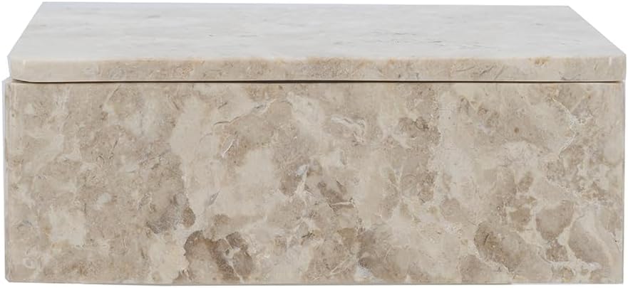 AB Home Beige Marble Box - Decorative Storage