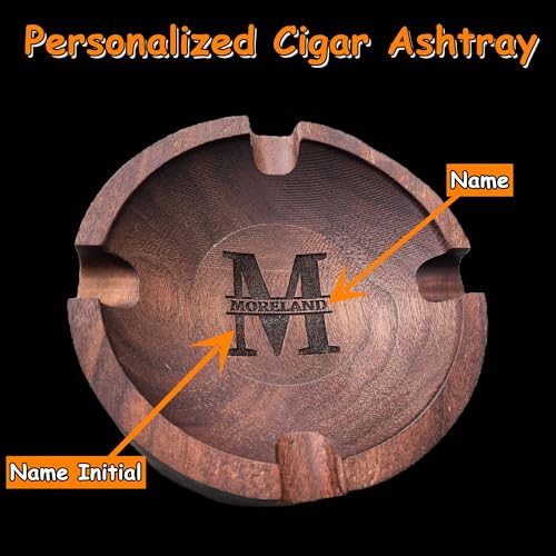Personalized Cigar Ashtray With Name For Men