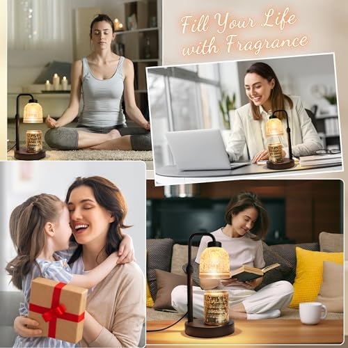 AIFEI Candle Warmer Lamp with Timer and Dimmer - Black