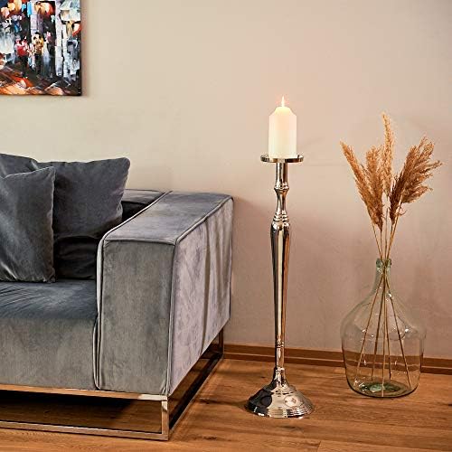 Old World Grand Hotel Pillar Candle Holder 43 Inches