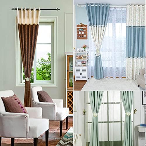 Crystal Flower Magnetic Curtain Tiebacks - White AB