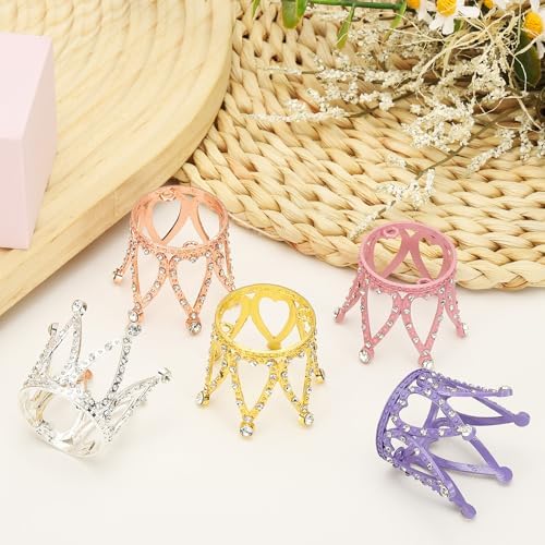 Uxcell 2pcs Metal Crystal Ball Display Stand