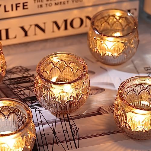Gold Votive Candle Holders Set of 12PCS