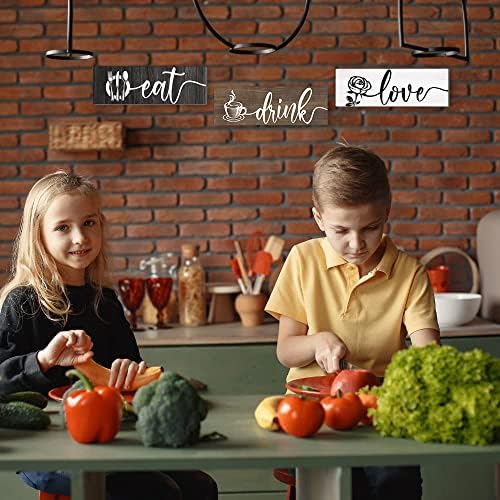 Creoate Kitchen Wall Decor Signs 3 Piece Set