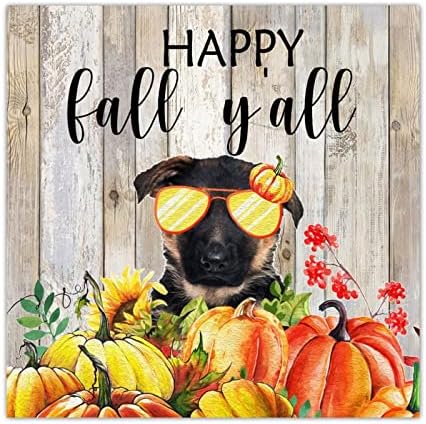 Thanksgiving Fall Wood Sign Plaque 8x8in