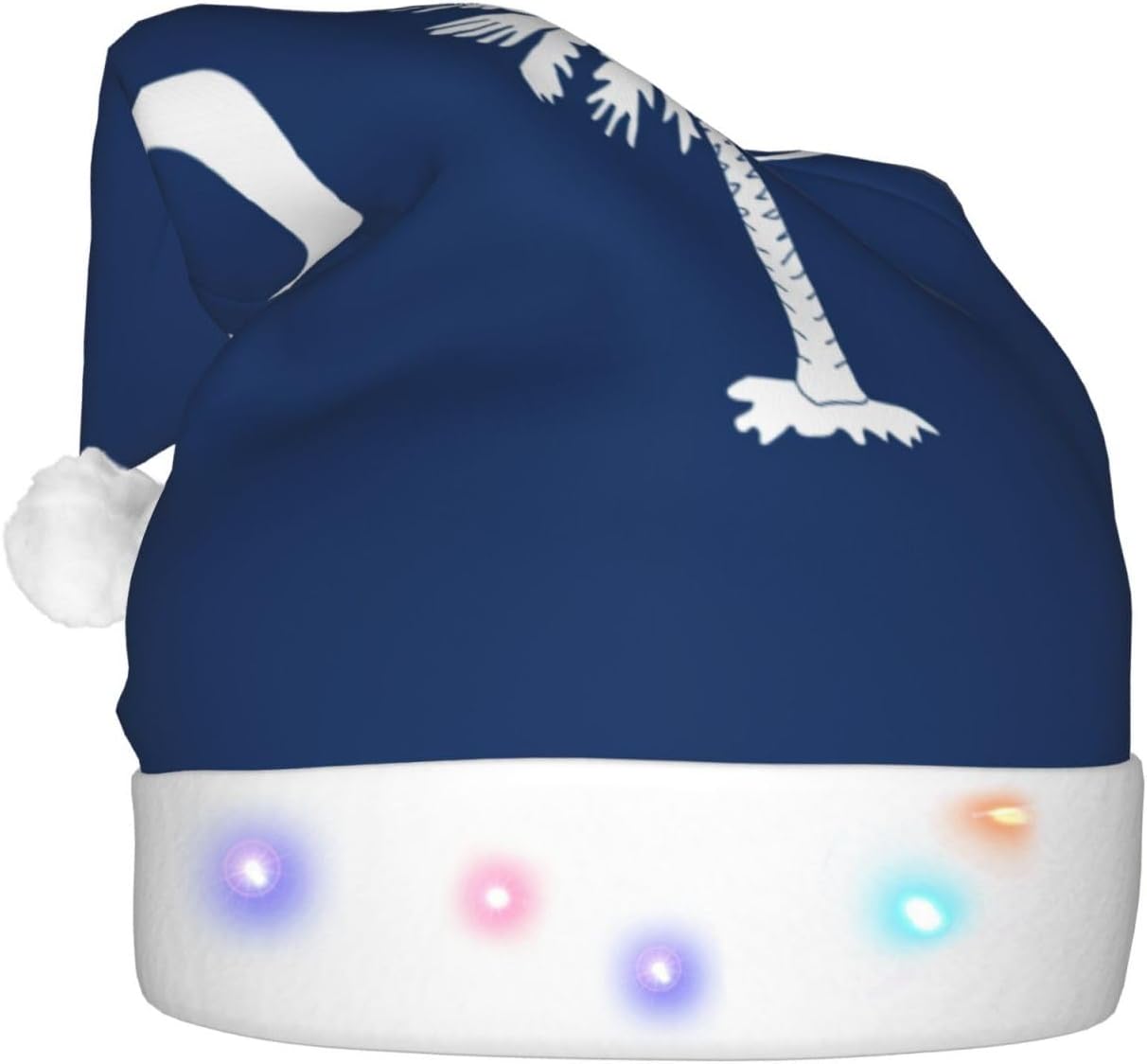 South Carolina Flag Christmas LED Hat for Parties