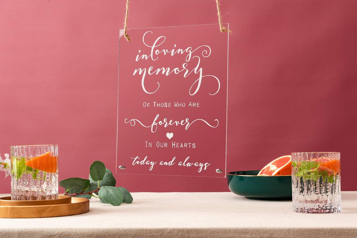 Handcraft Wedding Sign Acrylic Decorative 8x10 Inches