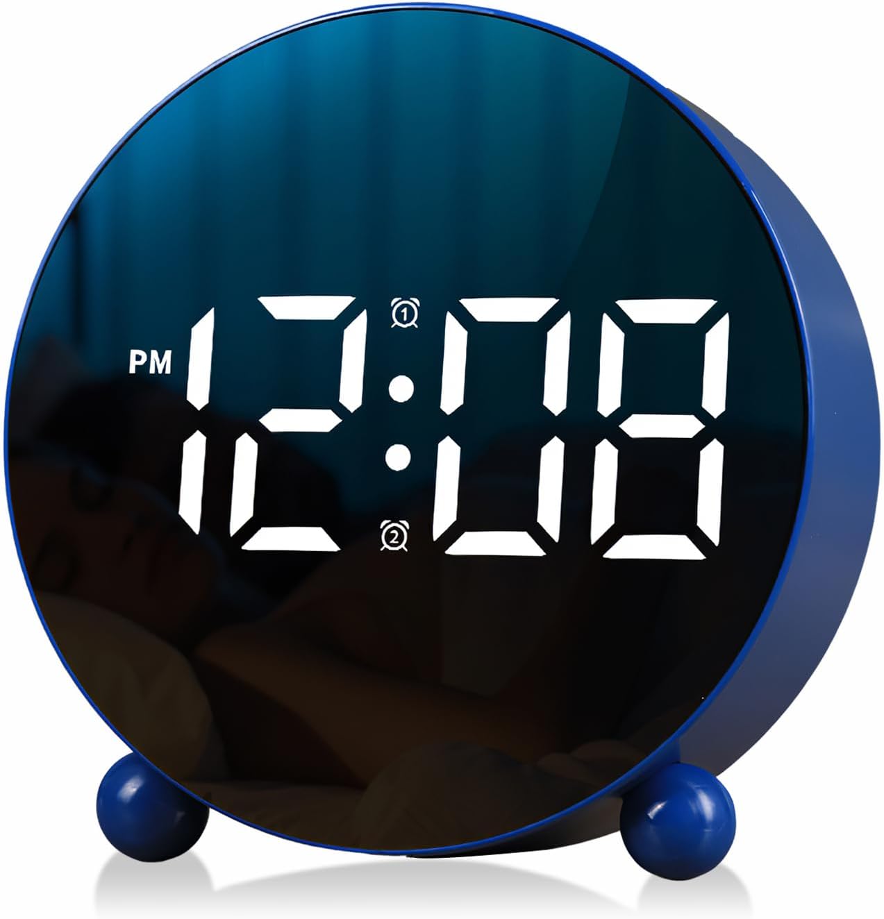 Justup Digital Alarm Clock with Double Bell and LED Display