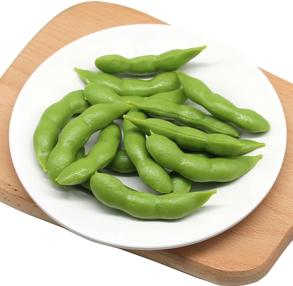 XGNG 24PCS Artificial Soybean Pods Realistic Market Display Props