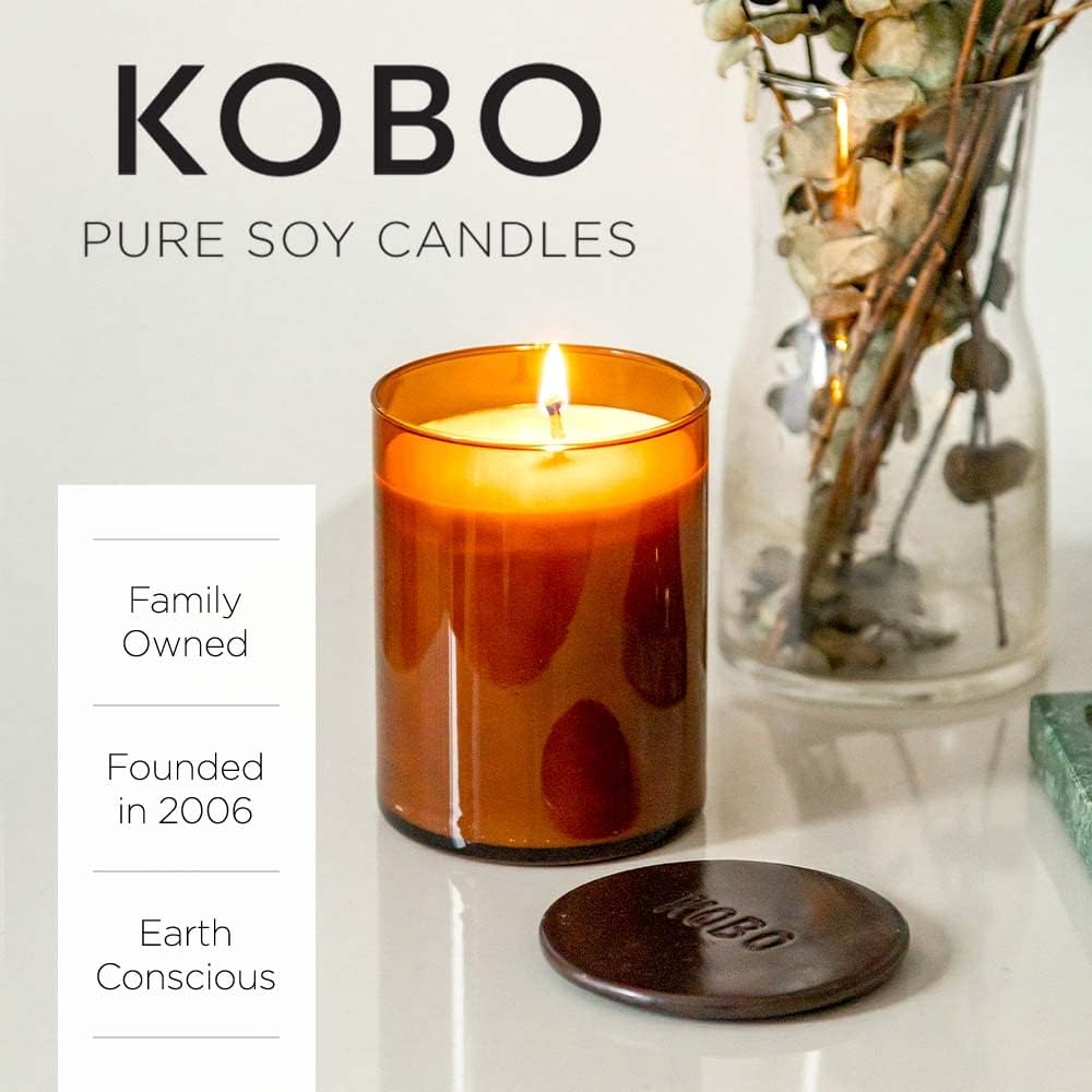 KOBO Dark Cassis Scented Candle 15 oz Jar