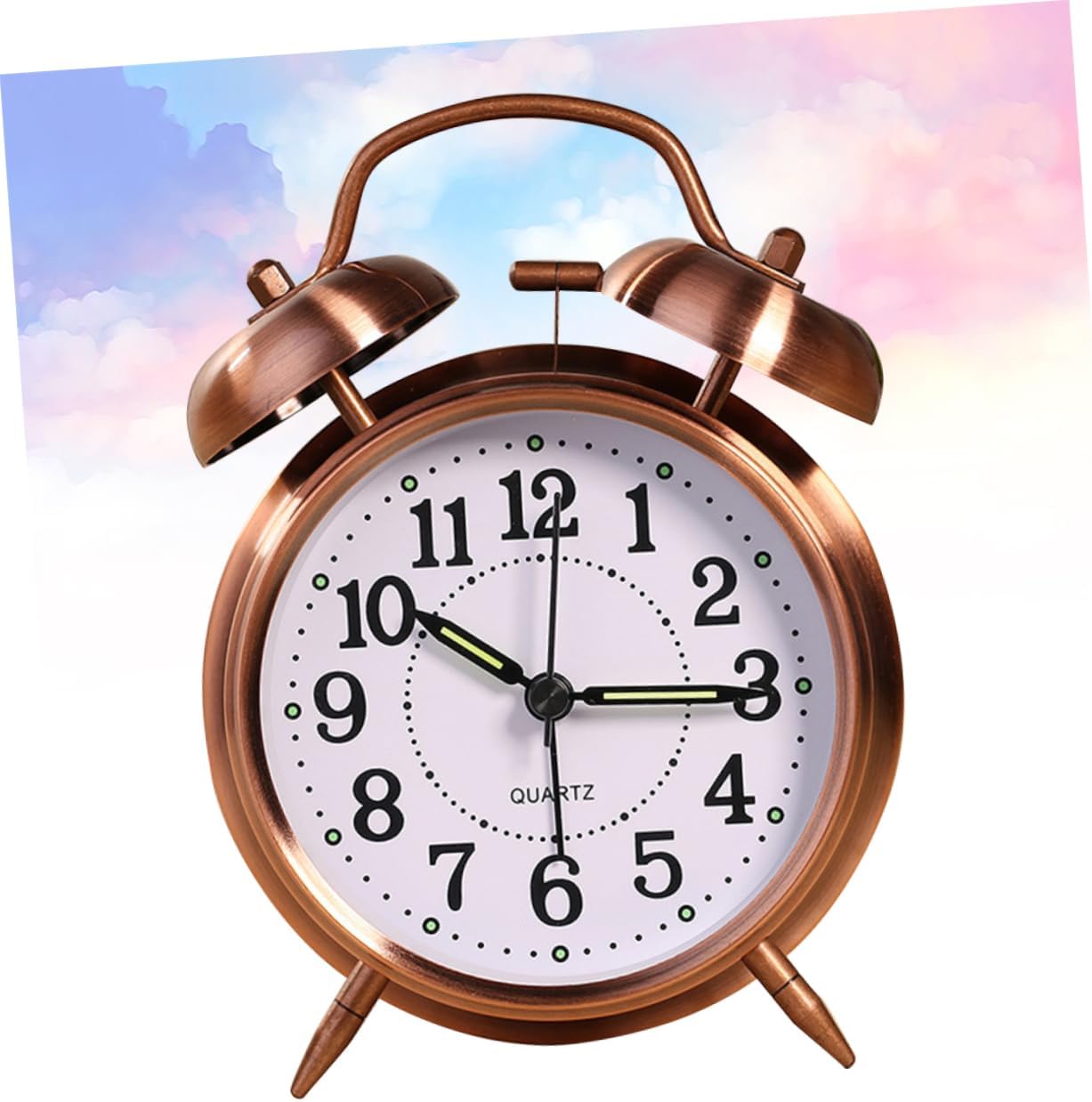 Classic Double Bells Alarm Clock with Luminous Design