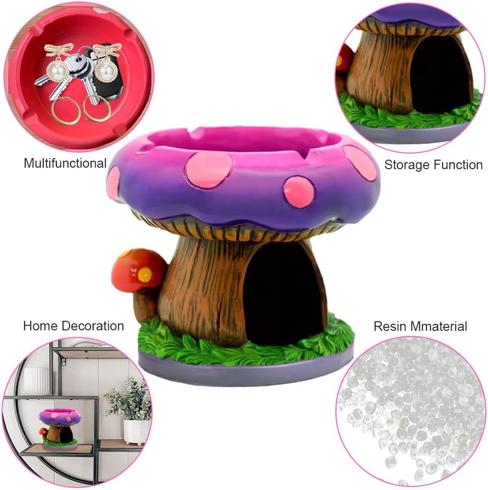 Fantastical Mushroom Ashtrays with Storage