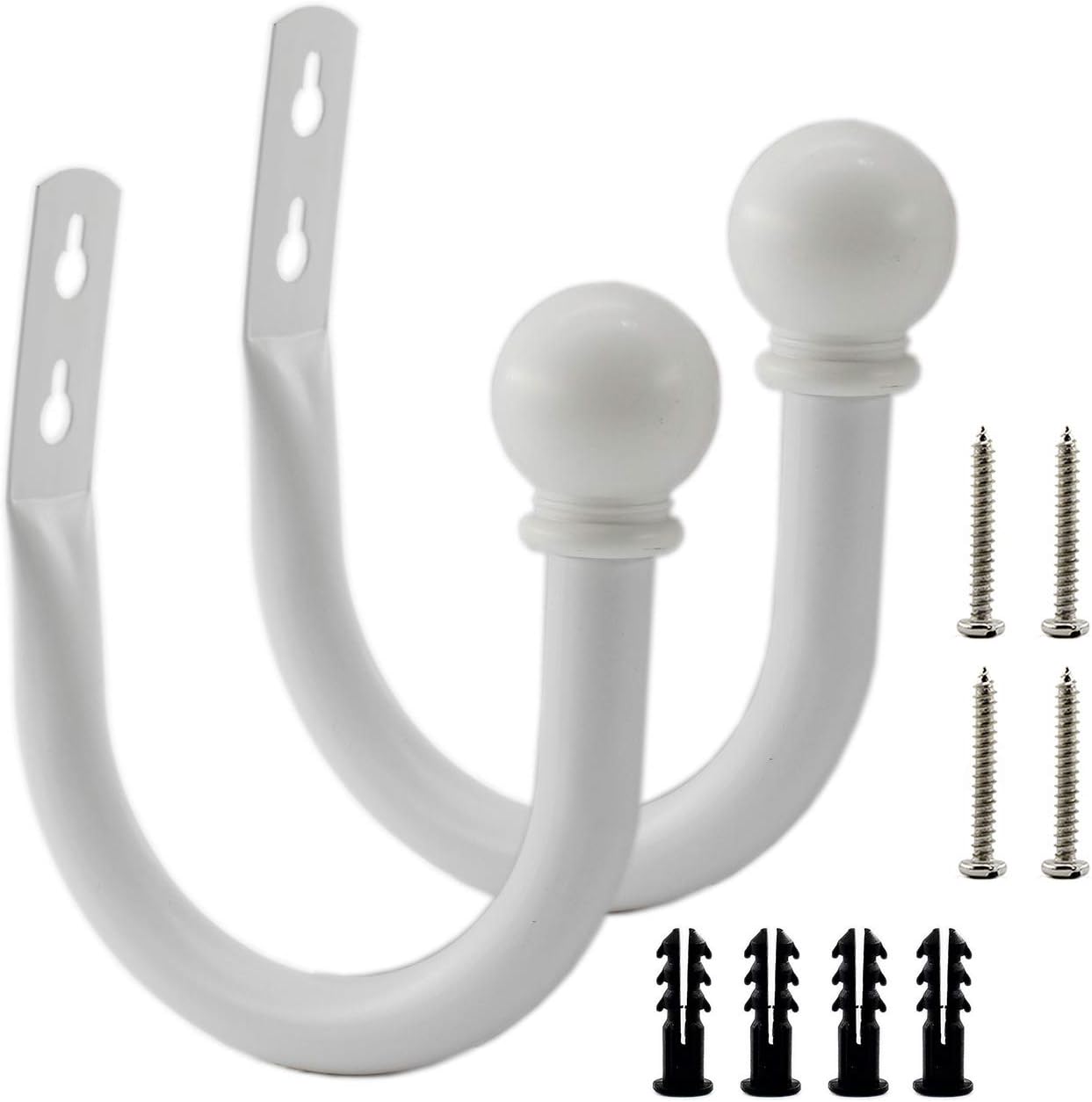 Ulifestar Decorative Curtain Holdbacks White