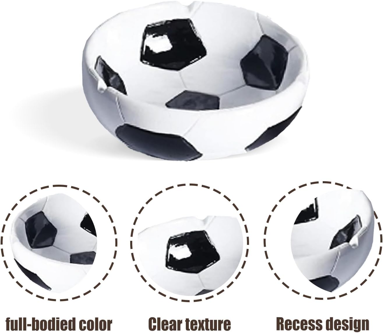 1PCS Soccer Resin Ashtray Creative Home Decor