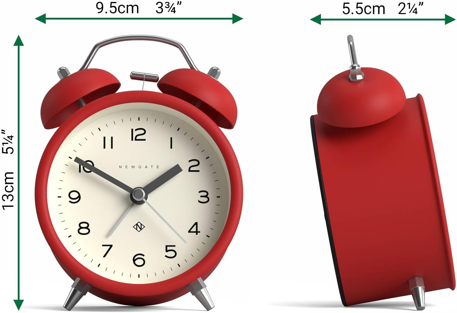 NEWGATE Charlie Bell Echo Alarm Clock Red
