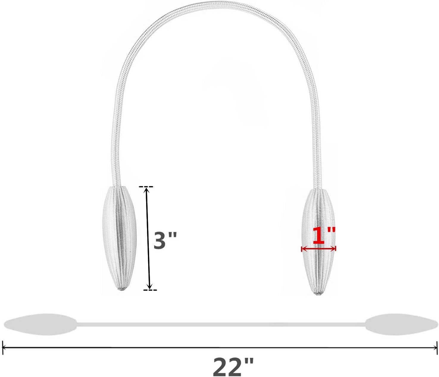 2 Pack Curtain Holdbacks Tiebacks for Window Treatment