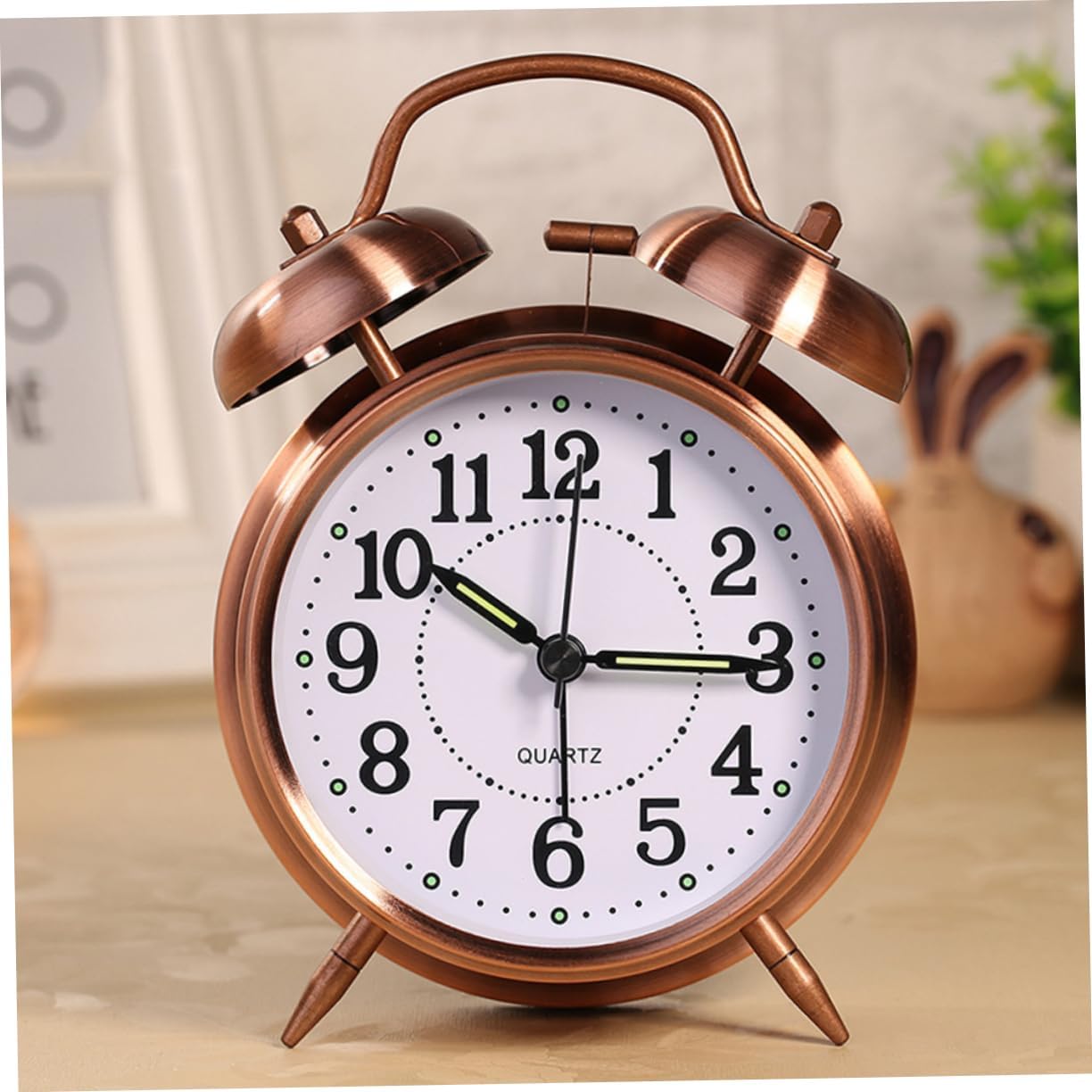 Classic Double Bells Alarm Clock with Luminous Design