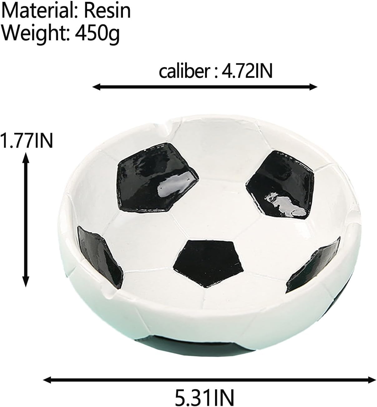 1PCS Soccer Resin Ashtray Creative Home Decor