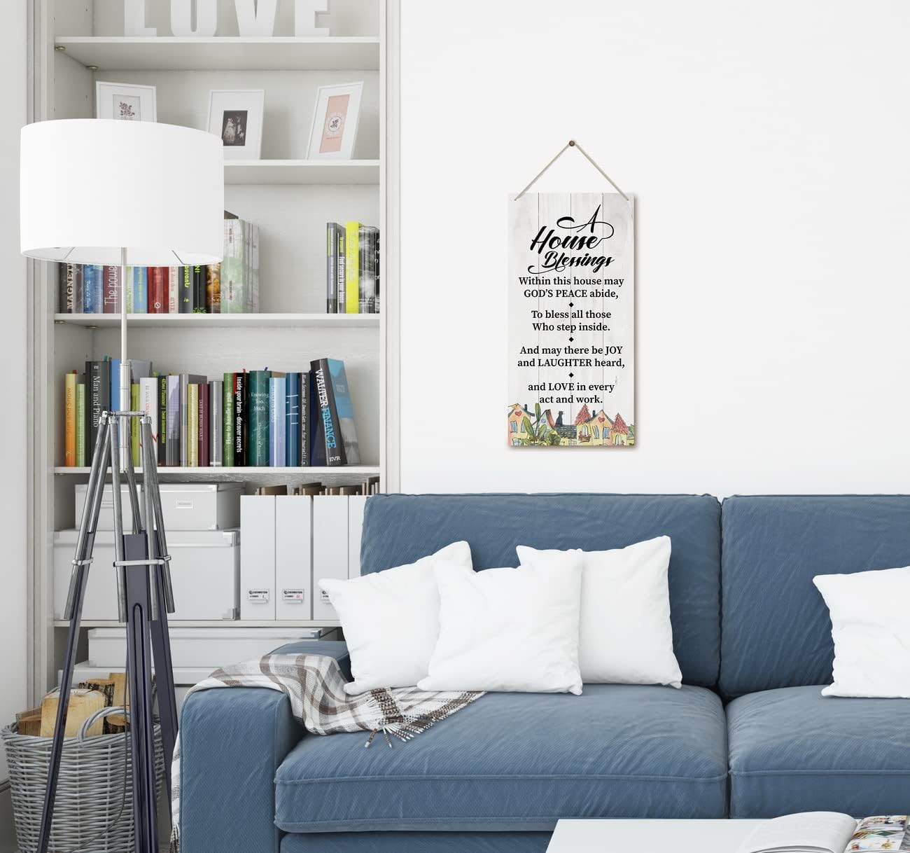 HALUOSI Wooden Family Decor Sign 12x6 Inch