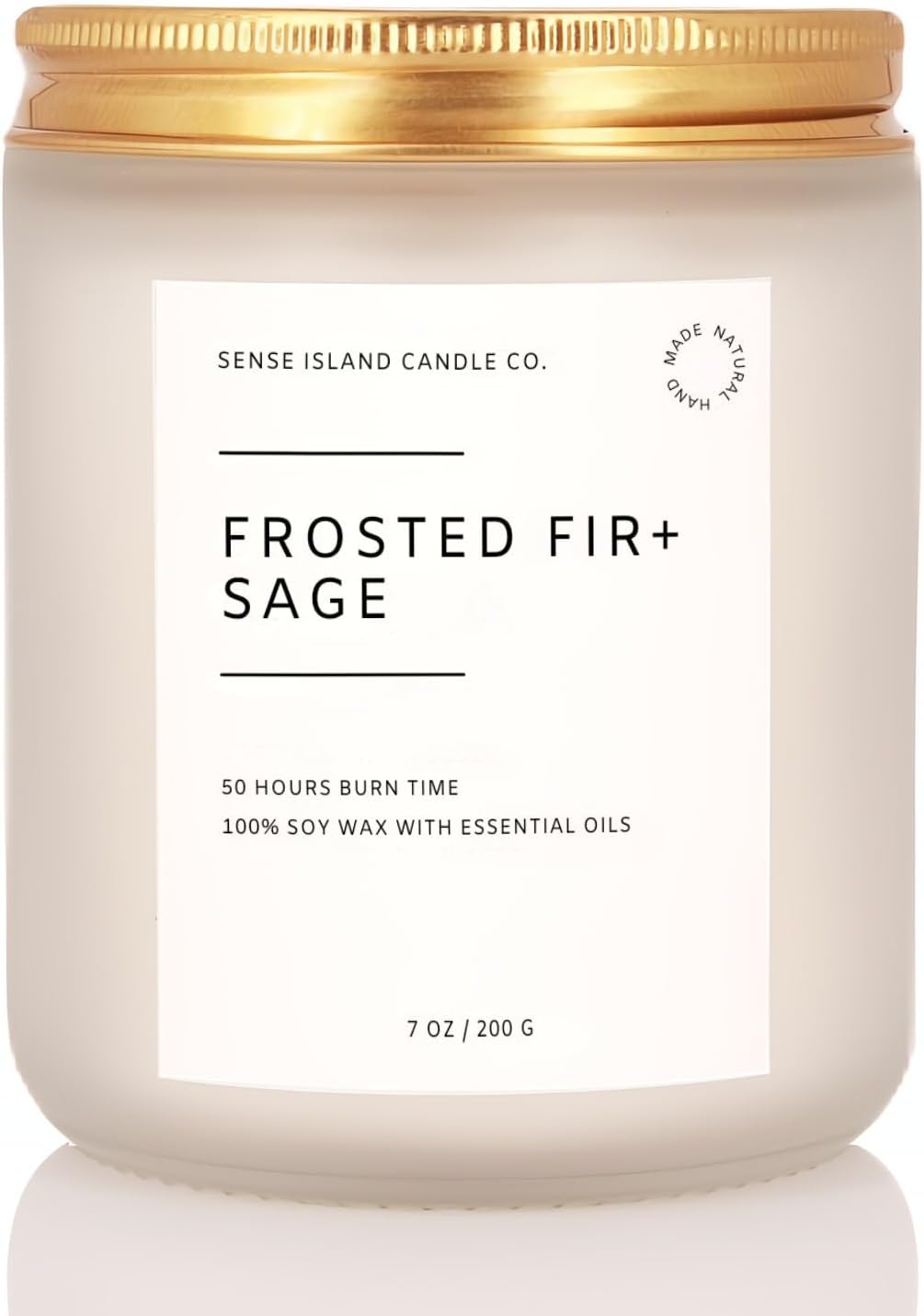Frosted Fir and Sage Scented Jar Candle