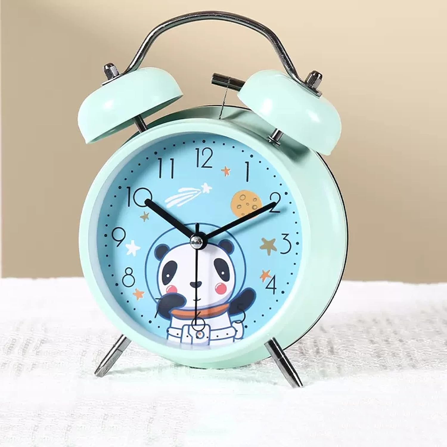 Digital Alarm Clock with Double Bell Sound Rechargeable and Luminous