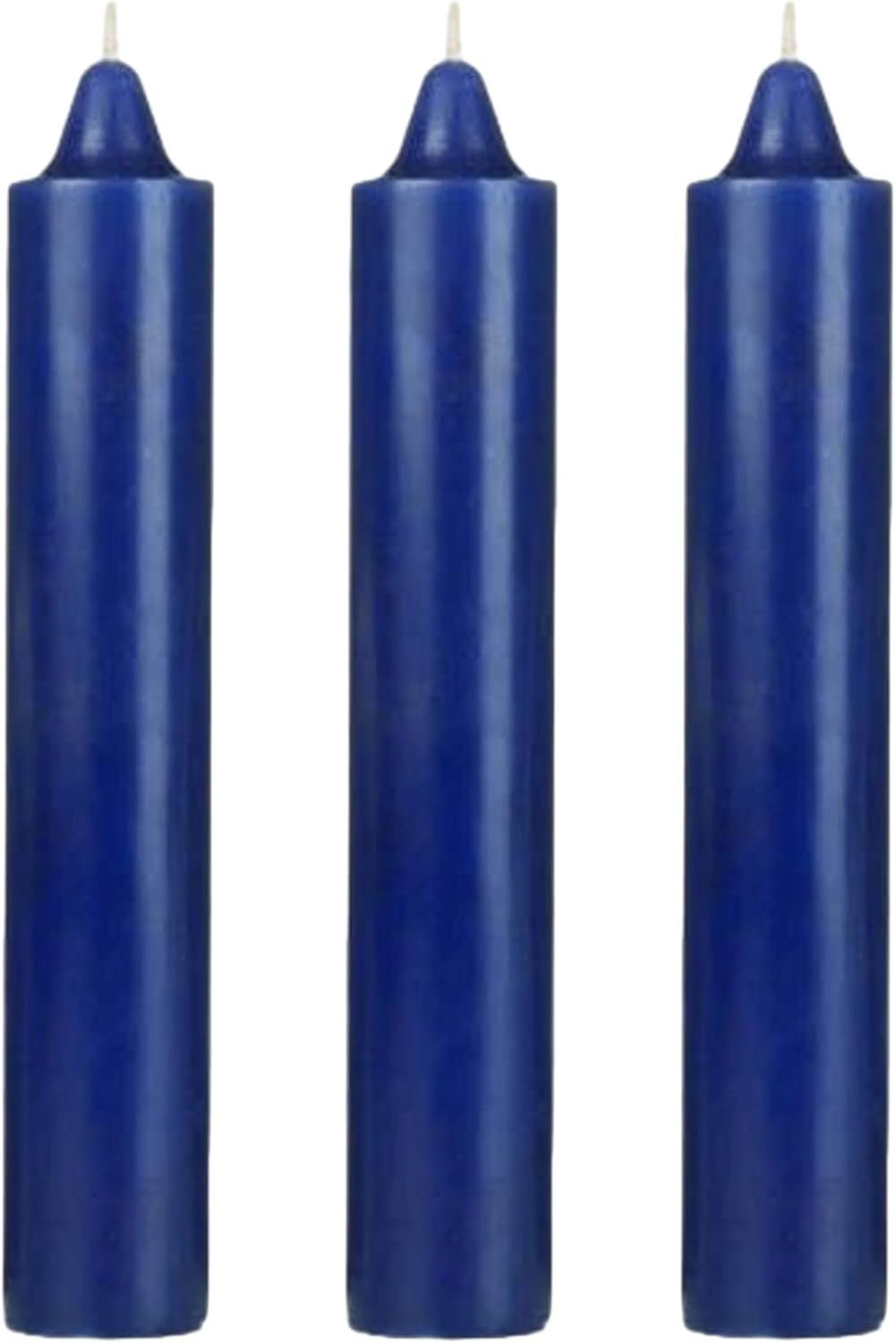 9 Inch Jumbo Pillar Candle for Witch Altar Spells Blue 3 Pack