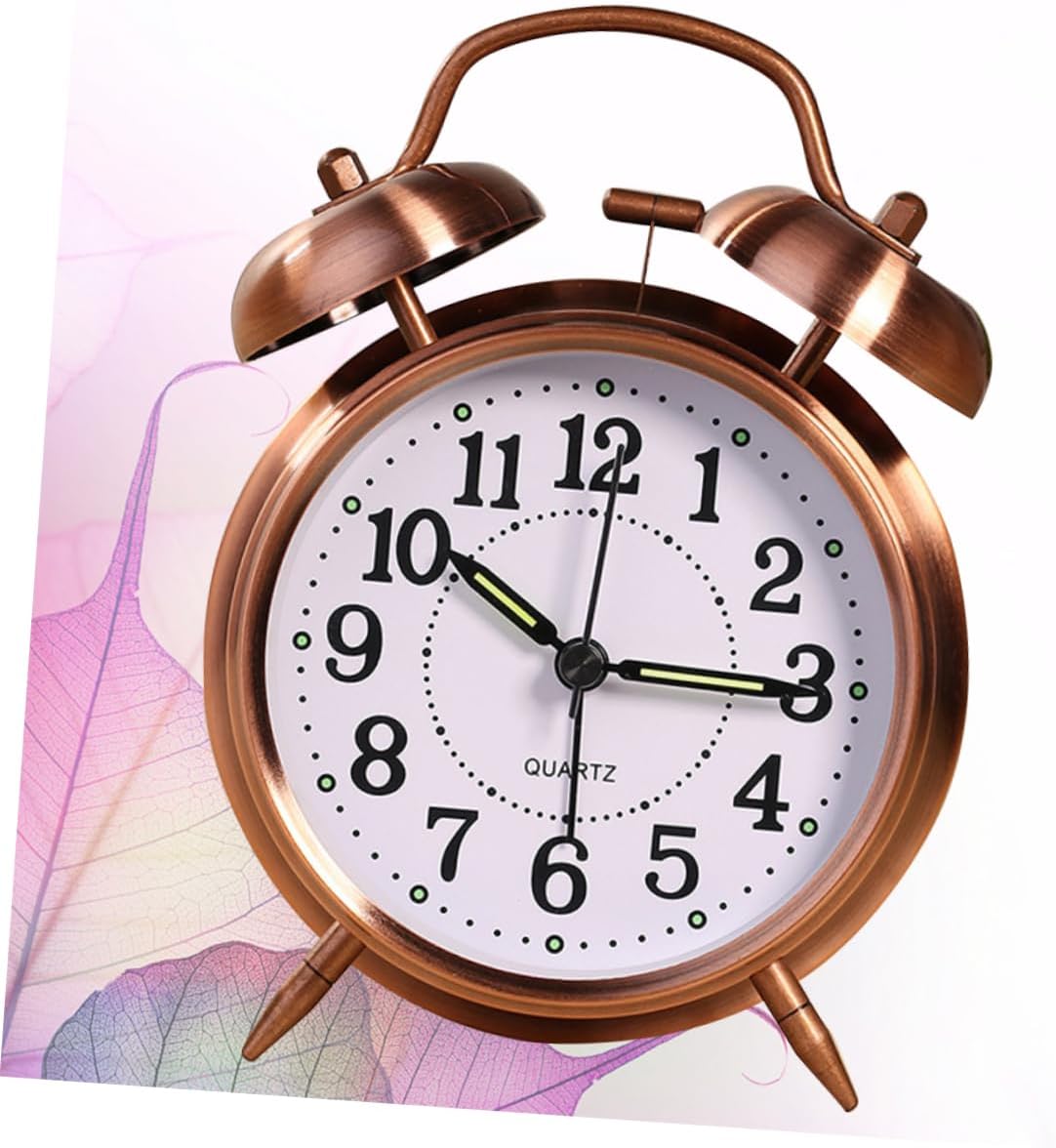 Classic Double Bells Alarm Clock with Luminous Design
