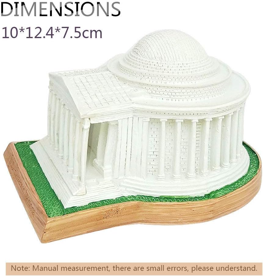 Thomas Jefferson Memorial Resin Statue Home Decor and Educational Gift