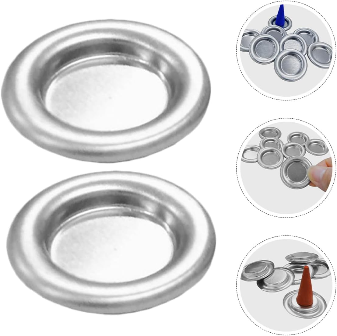 20pc Metal Incense Burner Bowl Aluminum Alloy Holder Tray