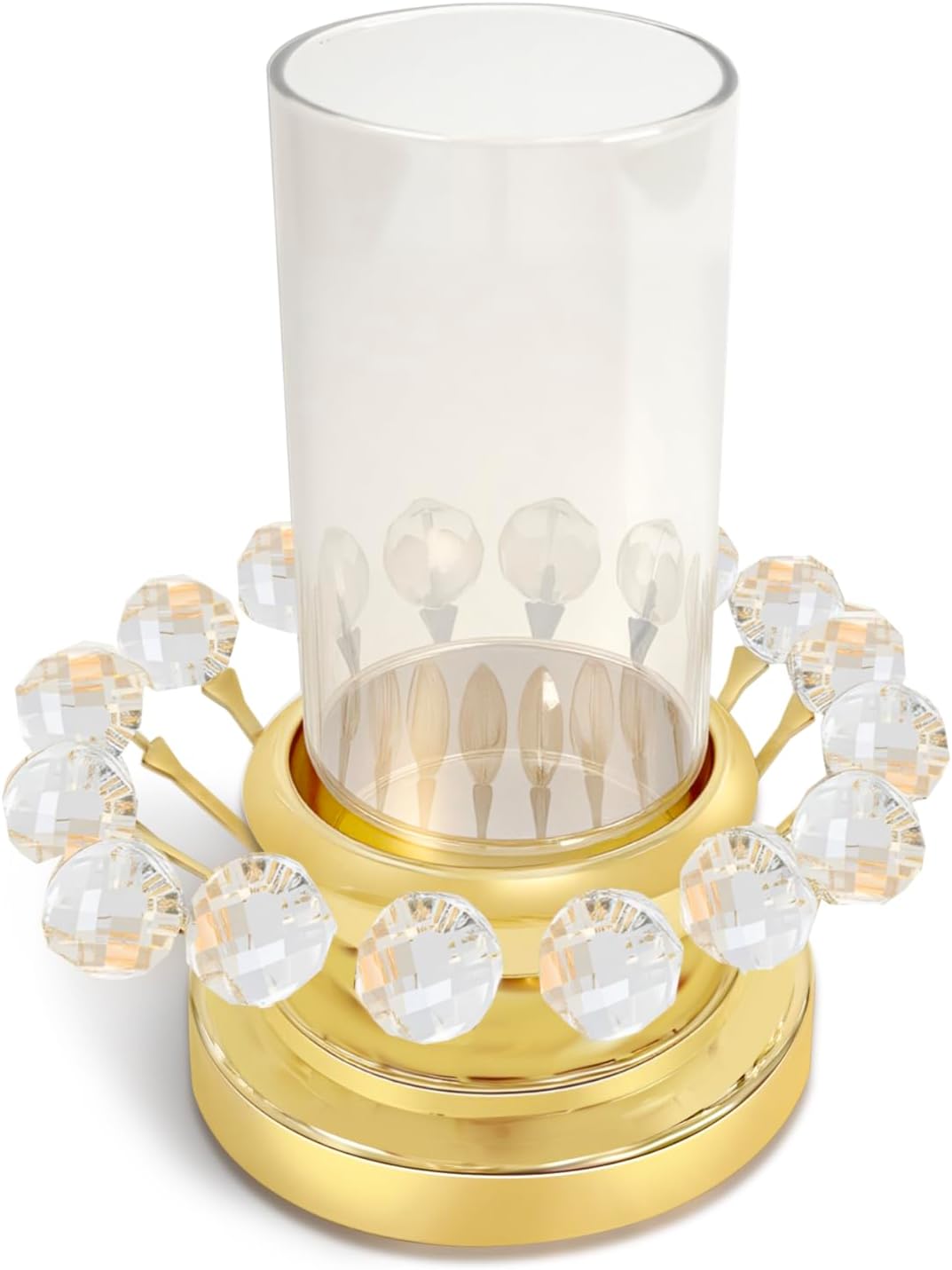 Gold Hurricane Candle Holder Elegant Centerpiece for Weddings and Parties