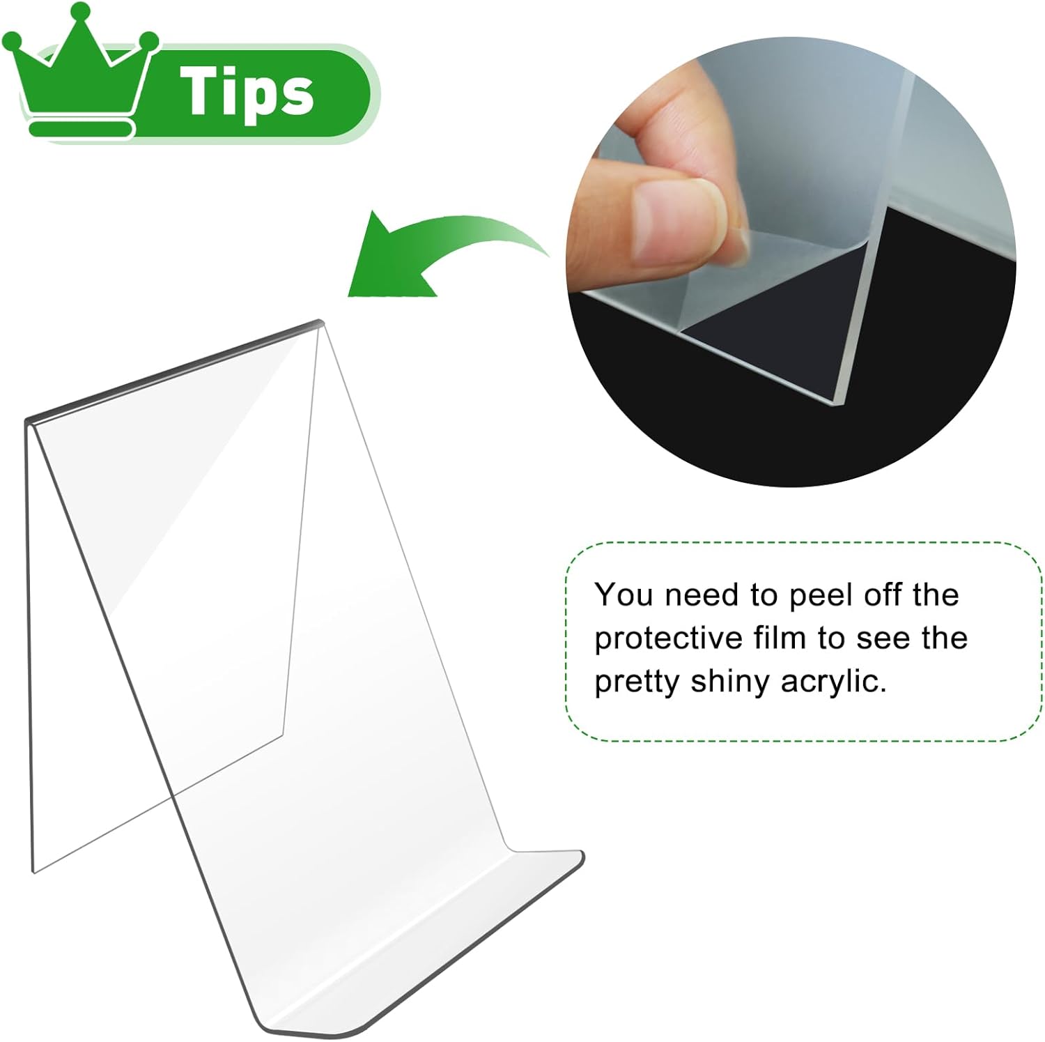 Trophable Acrylic Book Stand Clear Display Easel