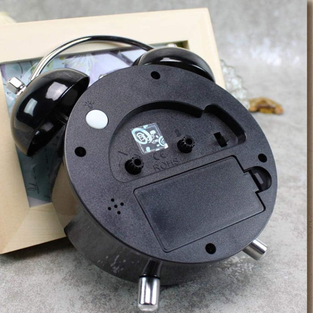 ROCILB Alarm Clock with Night Light and Dual Bell