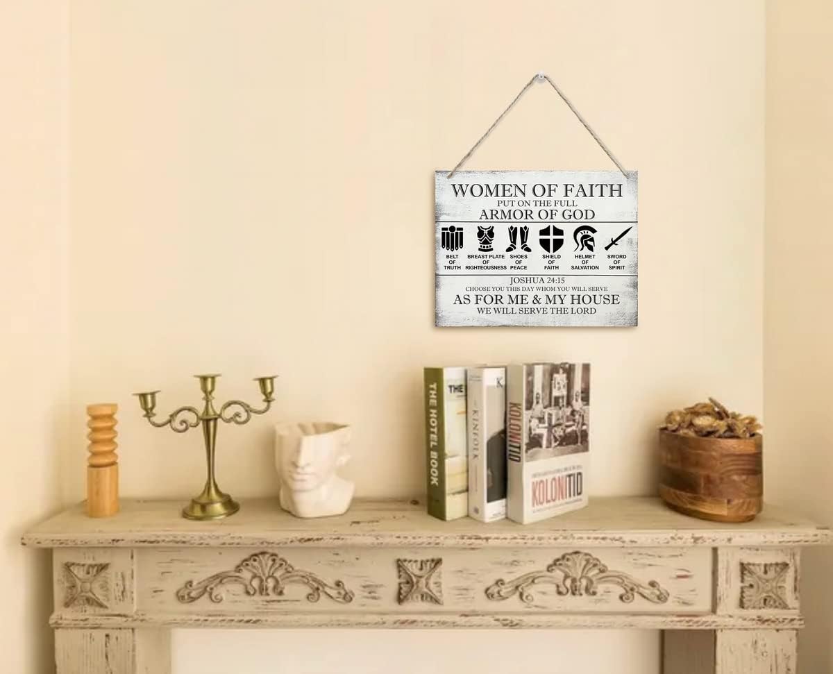Printed Wood Plaque Sign Wall Hanging with Hemp Lanyard