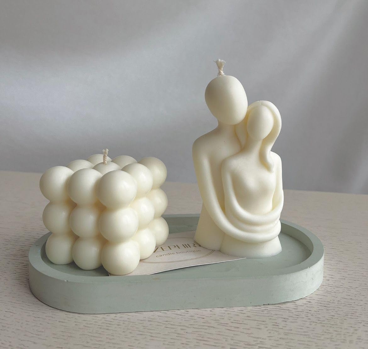 Romantic Love Scented Candles 2 Pack Heart Shaped Jar Candles