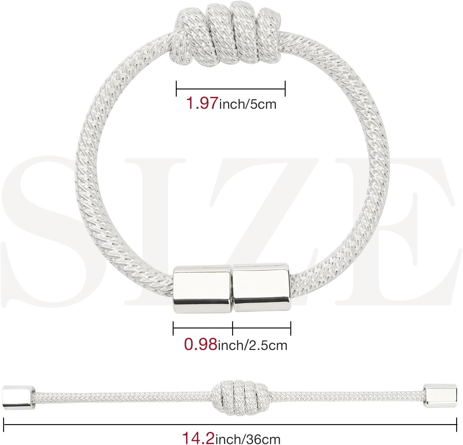 NICEEC 4 Pack Magnetic Curtain Tiebacks Modern Simple Style