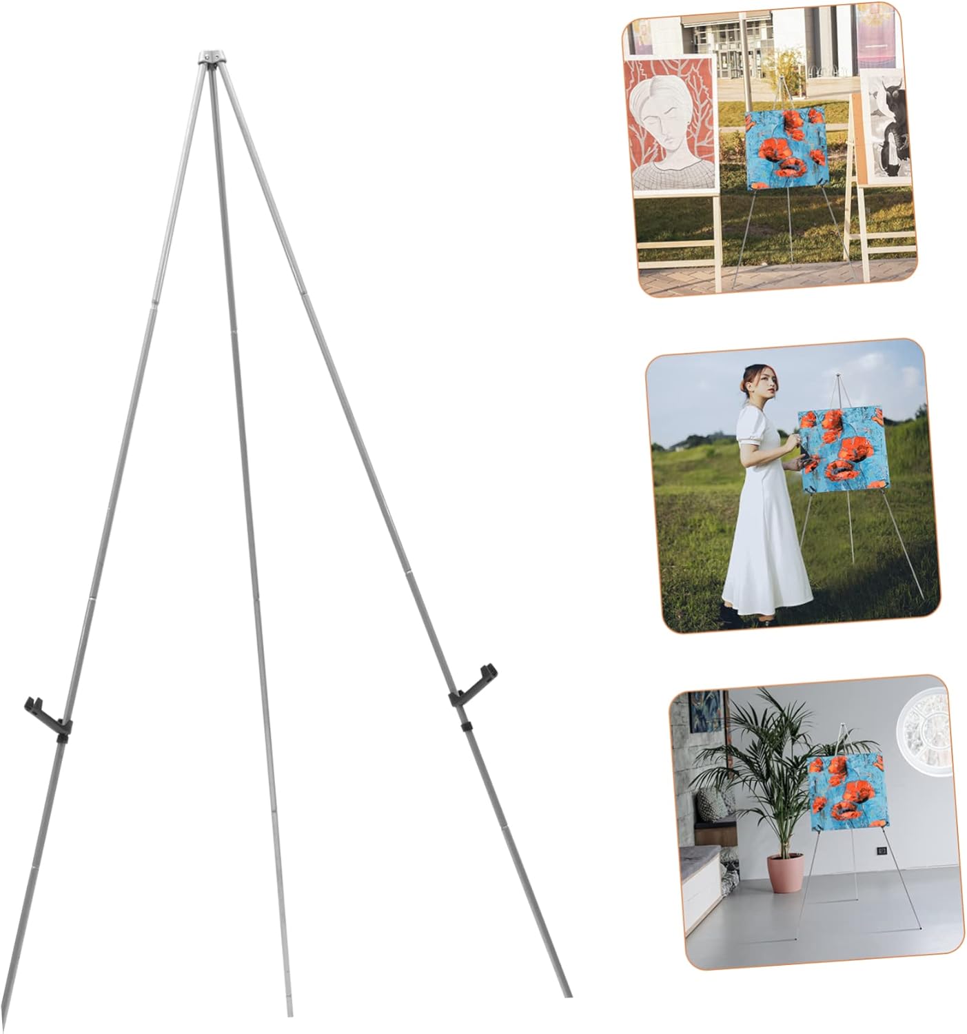 Adjustable Metal Easel Stand for Art Posters Presentations