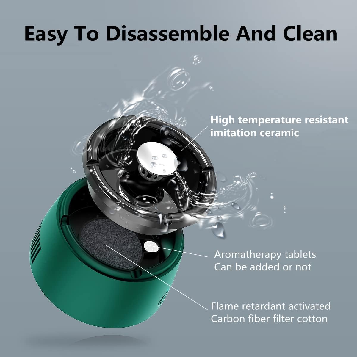 Smokeless Ashtray with Aromatherapy Indoor Use