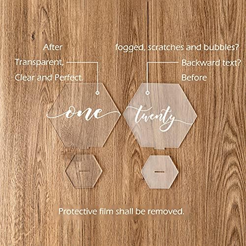 Handcraft Wedding Sign Acrylic Decorative 8x10 Inches