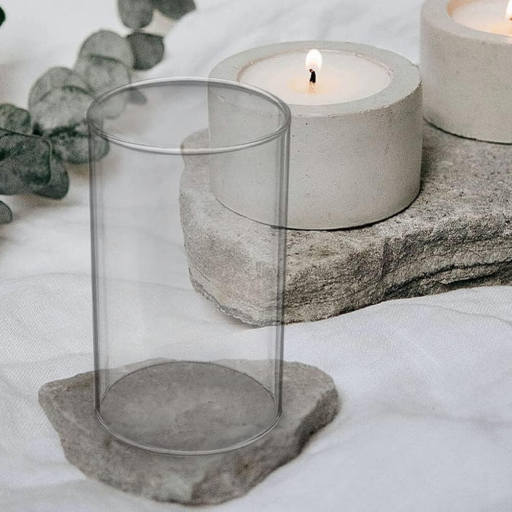 Uonlytech 2Pcs Glass Hurricane Candle Holder Sleeves