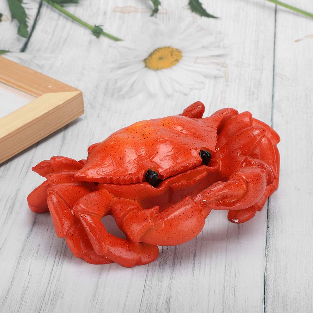 Resin Crab Shape Decorative Ashtray with Cover