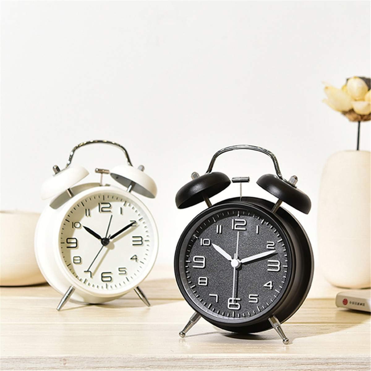 TXY Twin Bell Alarm Clock with Stereoscopic Dial and Backlight
