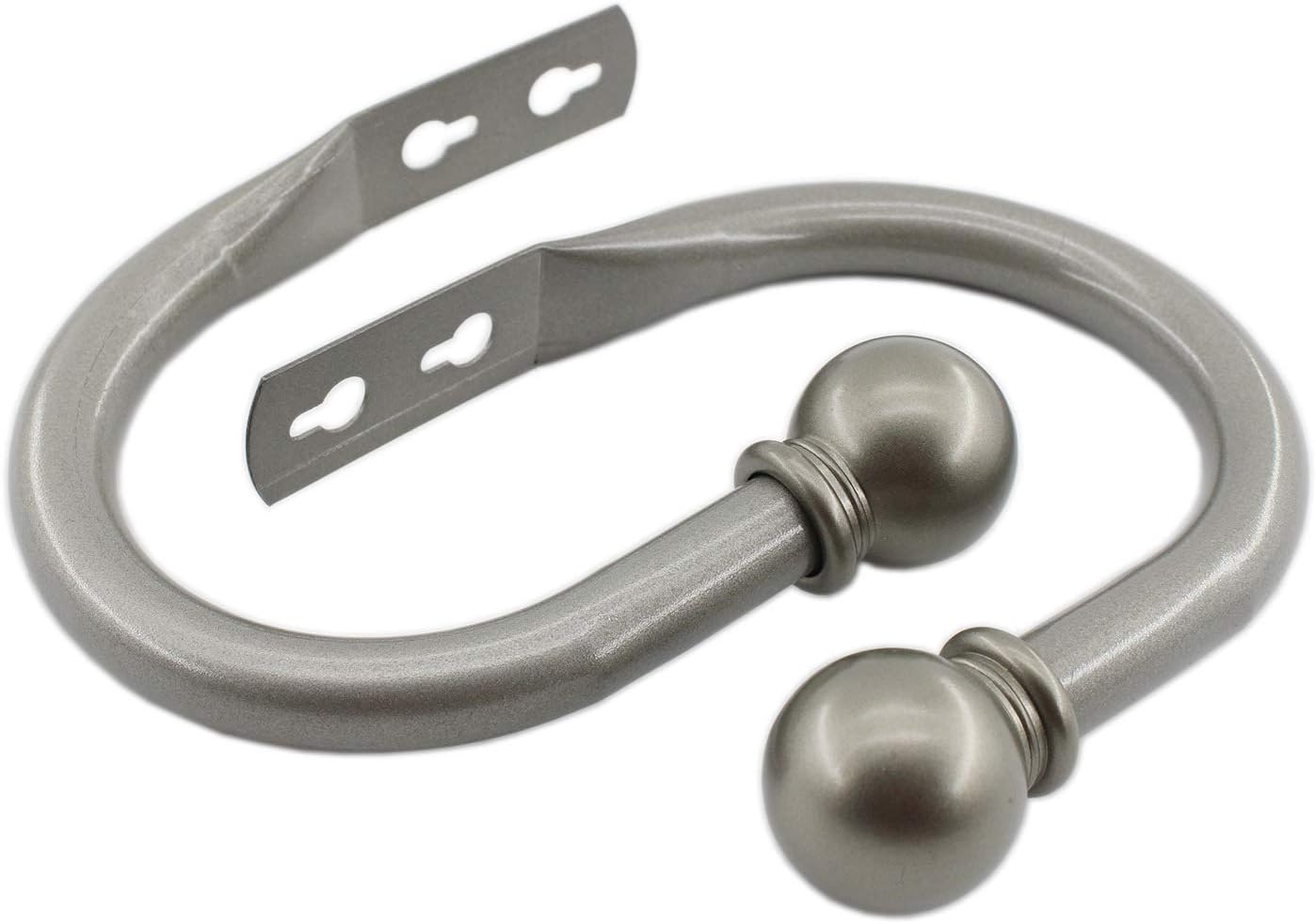Ulifestar Decorative Curtain Holdbacks Hooks Grey