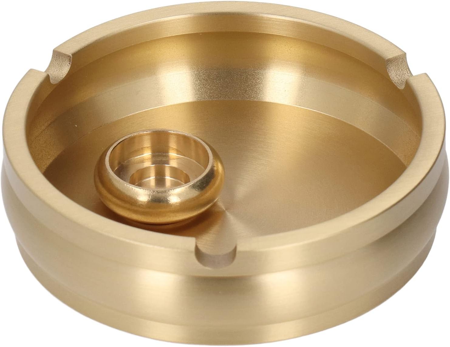 Joyzan Durable Brass Round Ashtray for Cigarettes
