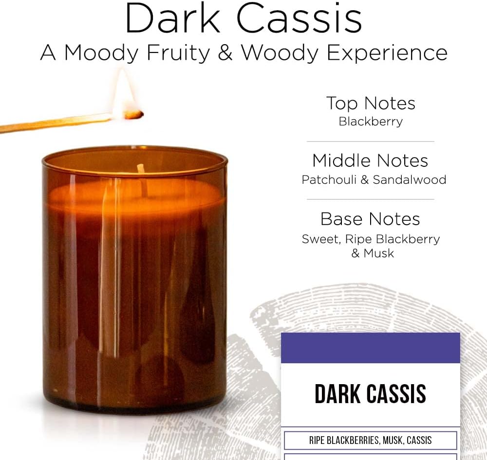 KOBO Dark Cassis Scented Candle 15 oz Jar