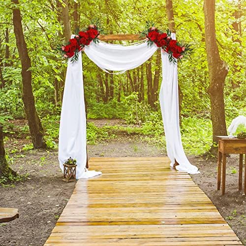 BFYDOAA Artificial Rose Swag Wedding Arch Decor